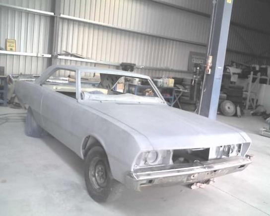4 coats of primer, blocked back and 4 more coats!