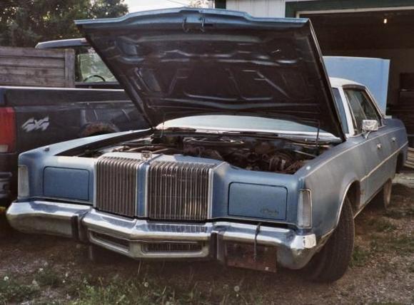 1976 New Yorker Brougham bought it for $350 dollars and drove it home.  Body is really rough and rusted quite badly.  Bought it for the 440 and transmission, though I am considering swapping some of the power goodies to the Cordoba.