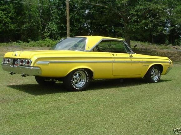 64 Dodge rear view