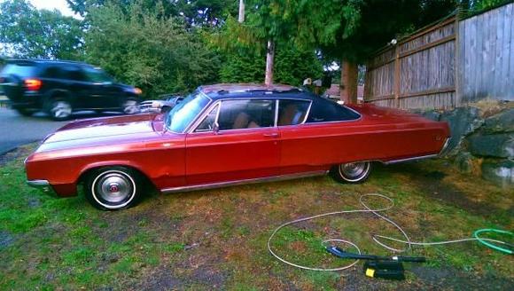 After her first bath.