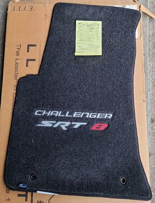Lloyd Embroidered Custom Carpet Floor Mats Challenger SRT8 Mopar Forums