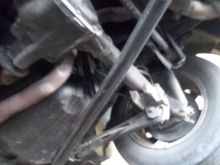 Passenger side brace on car
