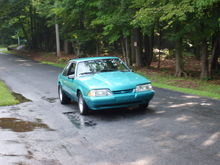 1991 coupe, calypso green with 3 inch cowl hood, kenne-belle supercharger and boost-a-pump, argent ponies, black interior, B&amp;M hammer shifter....darn i miss this car but it had to go to buy a house (wouldn't stay out of my wallet, LOL)  this pic is only a representation of my real car...i have no pics i can download of it