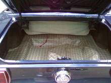 new matting in the trunk