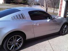 Louvers and window tint