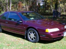 Another view of the '92 Sport, 1992 is the only year Deep Plum Met CC was offered on a T-bird and the only year the &quot;Sport&quot; was a separate distinct model, not an option package .... and the only year that the two tone pink accent was offered.,