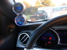 boost and wideband air/fuel gauges