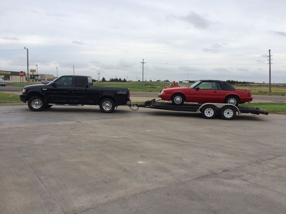 Making the trip home!  The 5.4 pulled her like a tractor dragging a leaf.