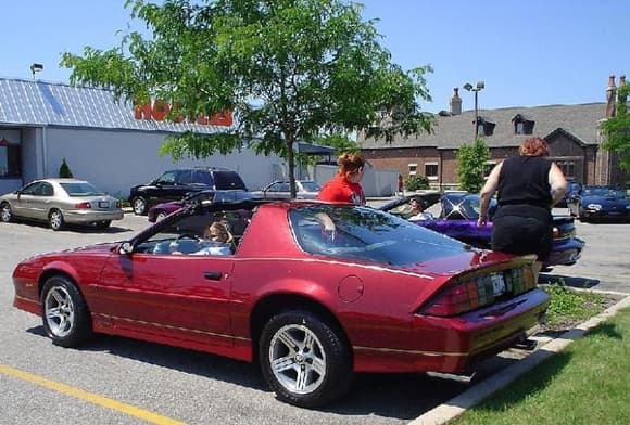 my 1990 IROC-Z at a car show, 2001