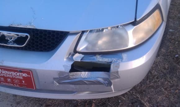 Front bumper damage! :(