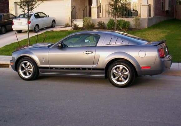 In August 2007, I swapped out the stock black rocker panel covers with GT take-offs that I got from the same local dealership.