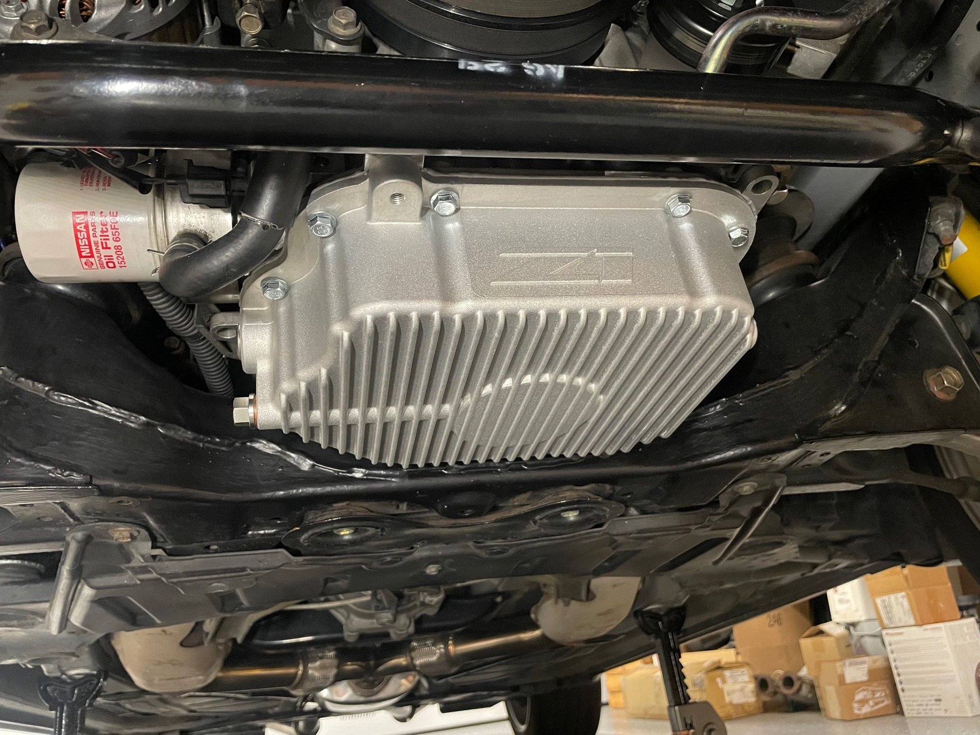 Installed, waiting for it to cure. Oil filter was drained. I re-installed to keep from getting dripped on.