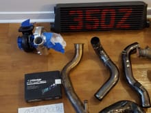 Greddy Profec 2. Brand new in box. Painted spearco intercooler slightly used. ITS turbo brand new never used. .82 hot side.
