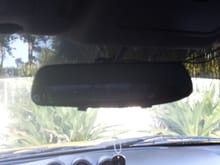 shot of mirror/camera from my viewpoint in drivers seat