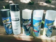 These are the Plasti-Dip products that I used to paint my wheels white