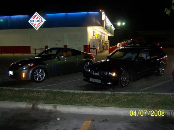 after a race with a supercharged m3 see the race on youtube look up bldg350z