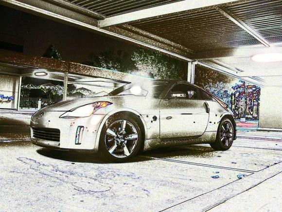 Z33 Night with filters in photoshop