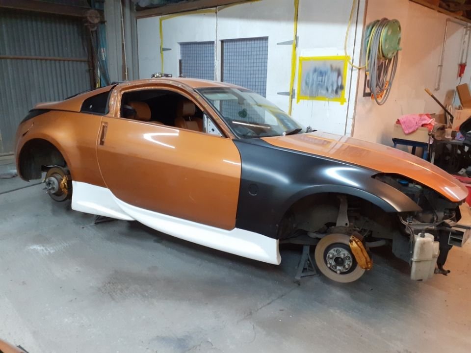 New front wing fitted post a small accident 