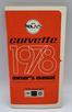 1978 Chevrolet Corvette Owners Manual
