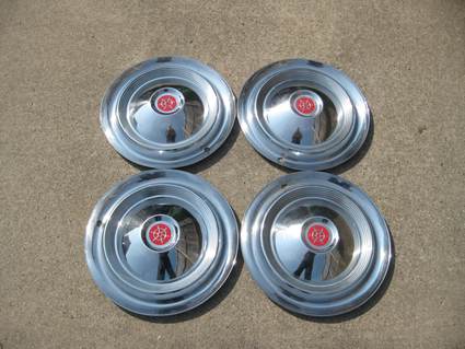 1955-56 PACKARD CLIPPER HUBCAPS