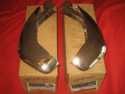 NOS 1958-1962 Chevrolet Corvette front bumperettes