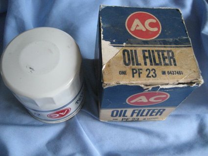 NOS 1967 Pontiac GTO  White Oil Filter