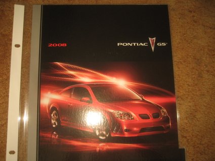 2008 Pontiac G5 Dealer Showroom Display