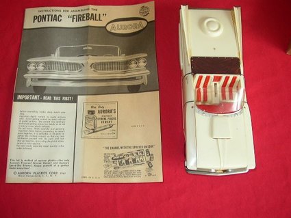 1961 Pontiac Fireball model kit by Aurora