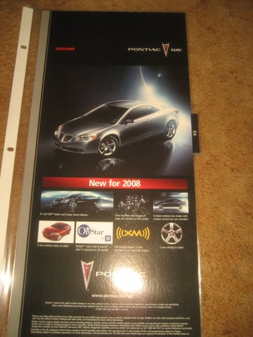 2008 Pontiac G6 Dealer Display