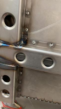 Ends being Tig welded together

