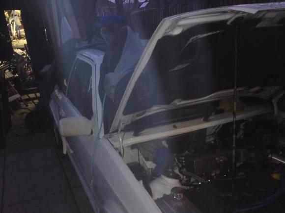 DSC01952 if you look close enough you can see my friend standing next to the car the day i got it running again