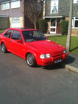 front of my car lol