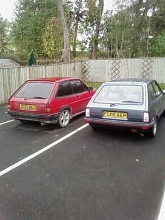 Robbos1 old xr2 now written off and my mrs&quot;s fiesta