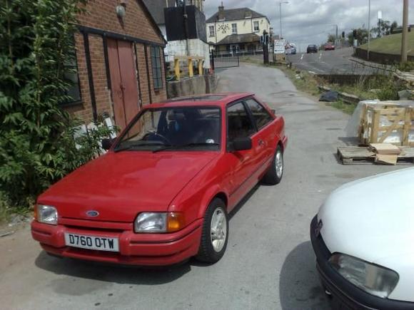 just before respray