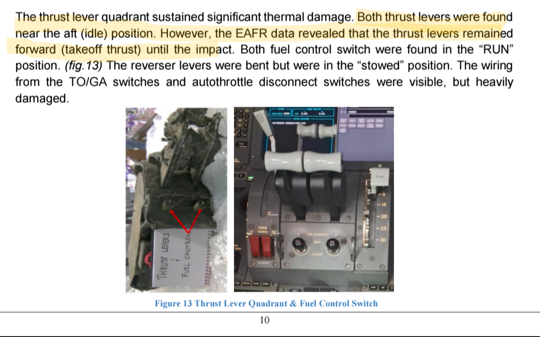 Relevant section in the preliminary report