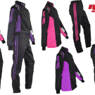 K1 Challenger Race Suits in Pink and Purple