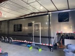 Race trailer with living quarters