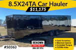 🤩NEW!!! 8.5 x 24 Black/Blackout Car hauler Trailer 🤩  for sale $11,175 