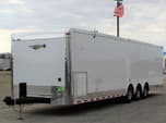 USED 2021 34' Like New Race Trailer Loaded  for Sale $52,999