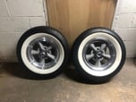 AMERICAN CLASSIC WHITE WALL TIRES AND AMERICAN RACING WHEELS  for sale $650 