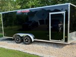 Enclosed Aluminum Stealth Trailer 7 by 18 with Extra Height   for sale $16,500 