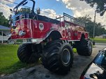 Monster ride truck with jet motor.fire truck Monster ride tr 