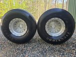 Vintage Cragar Super Trick drag racing rear wheels w Firesto  for sale $1,200 