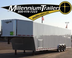 Race Car Enclosed GN Trailer For Sale  40' GN READY NOW
