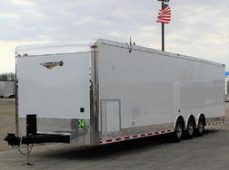 REDUCED $3,500! Pre-Owned Like New Race Trailer 34' Loaded 