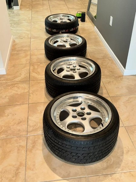 Porsche 911 turbo 930 3-piece 18" speedline style wheels.  for Sale $4,500 