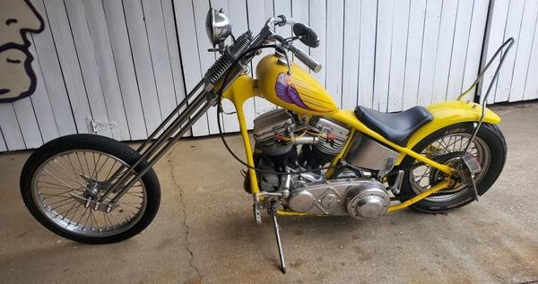 1964 FL Harley Davidson Old School Survivor Chopper  for Sale $22,000 