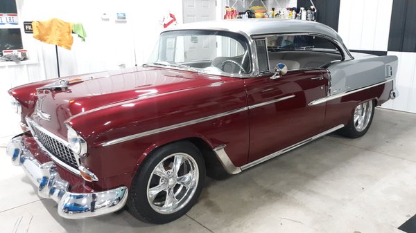 1955 chevy bel air hard top. Ls high end car