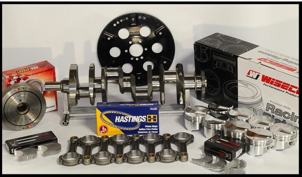 383 STROKER ASSEMBLY 6" RODS FLAT TOP 030 PISTONS 1PC RMS  for Sale $1,549 
