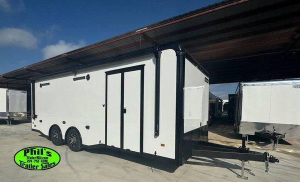 24' RACE TRAILER HAULMARK CAR HAULER ENCLOSED TRAILER AWNING  for Sale $32,999 